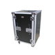 ProX 18U Shockproof Rack Case – 20" Depth w/ Side Tables & Casters
