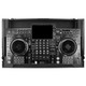 Odyssey AlphaTheta XDJ-AZ Black Label Flight Case with Dual 1U Rack, Wheels & Glide Laptop Platform