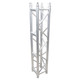 Vertical aluminum box truss segment for lighting towers and stage support systems