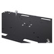 ProX 24 x 30 inch Rolling Base Plate for Rapid Grid Modular Truss System with locking casters - Black Finish