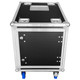  Odyssey Professional Black Industrial Board 12U Slam Rack with Casters