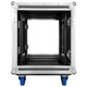  Odyssey Professional Black Industrial Board 12U Slam Rack with Casters
