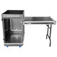 Odyssey 16U Vertical Pro Combo Rack with Side Table and Casters