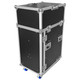 Odyssey 16U Vertical Pro Combo Rack with Side Table and Casters