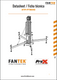 ProX FANTEK Spain Compact Front Loading Lifting Line Array Systems Tower 992 lbs Cap Max Height 26 Ft. Incl Line Array Adapter