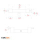 ProX FANTEK Replacement Line Array Adapter with Hanging eye hook ring for XT-FTF6033 and XTF-FT7045 Lifting Tower