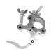 ProX T-C6 Aluminum Dual O-Style Truss Clamp with M10 Threaded Bolt for 2 Inch Truss Tubing and Professional Lighting Rigging Applications