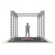 Aluminum H-shaped trade show booth truss display for conventions exhibitions and brand activations