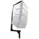 ProX Telescopic C-Shape Bar Support mount fits Crank Stand Lifter for Small Line Array Speakers Max Load 150 lbs