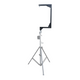 ProX Telescopic C-Shape Bar Support mount fits Crank Stand Lifter for Small Line Array Speakers Max Load 150 lbs