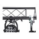 ProX 10-Feet Height Adjustable Portable Crank Lighting Stand System with included 2x T-Bars Triangle Truss for 5 Ft. 10 Ft. 15 Ft. Width