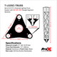 ProX Set of (3) Universal Lighting Truss System with 5 Ft. 10 Ft. 15 Ft. Triangle Segment Sections