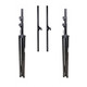 ProX 12 Ft. Height Adjustable DJ Lighting Stand with (3) I-beam Sections " adjusts up to 12'H x 15'W