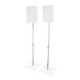 ProX Pair of Polaris Speaker Poles " 2 Adjustable Speaker Poles with Bag in White