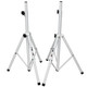 ProX White Heavy-Duty All Metal Speaker Tripod Stand Set of 2, 4-7 Ft. (44"-84") Cloud Series