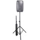 ProX Set of 2 Pro Air-Powered tripod Speaker stand in Black w/ Carry Bag
