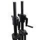 ProX 6 Ft. Twin Pack Professional Telescoping Crank Speaker Stand Set with Carrying Bag Black Finish