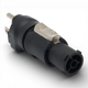 ProX XC-ADTR1F515P professional locking power coupler featuring TRUE1 Female connector and Edison power input