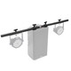 ProX 5 Ft. Universal Light Bar Mounting System for Point Source PA Speakers with Fly-points