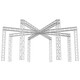 ProX custom star-shaped F34 aluminum truss display structure for trade shows, exhibits, retail activations, branded events, and experiential marketing