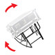 ProX EZ-Tilt Rolling Stand for Small to Large Format Audio or Lighting console Tipper