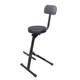 ProX Portable Folding AV Operator DJ Keyboard Drum Height Adjustable Throne Chair with 13 in. Velvet Padded Cushion