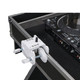 ProX White Adjustable Arm Mount Mount Stand For 12-17" Laptop,VESA 75X75 and 100X100 fit 17-32" Monitor, For DJ Flight Case/Table