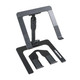 ProX IBIS Folding DJ Laptop Stand with Adjustable Height Accessory Tray and Carrying Bag in Black