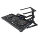 ProX IBIS Folding DJ Laptop Stand with Adjustable Height Accessory Tray and Carrying Bag in Black