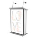 ProX Maestro Multi-Media Lectern Podium For LED Flatscreen TVs up to 32" with 2 Gooseneck Mic Stands White Finish