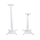 ProX Pair of White Moving Head or Lighting Speaker Totem DJ Stand with Carrying Bags by Humpter
