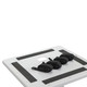 ProX Pair of White Moving Head or Lighting Speaker Totem DJ Stand with Carrying Bags by Humpter