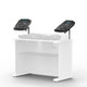 ProX WHITE Universal CDJ Player Mounting Stand for B3 DJ Table Workstation by Humpter