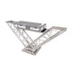 ProX XT-VERRAZANO30 mobile DJ workstation with elevated side platforms for speakers, uplights, and moving head fixtures