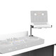 ProX WHITE Universal Side Laptop Shelf Mounting Stand for B3 DJ Table Workstation by Humpter
