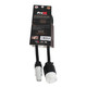 ProX XC-PWCGEF12-02 12AWG power adapter cable packaging displaying specifications, features, and connector compatibility information