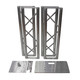 Pair of ProX aluminum truss totems with heavy-duty base plates for professional event lighting installations