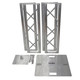 Pair of ProX aluminum truss towers configured for flat panel TV display mounting and event presentations