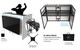 ProX MESA MEDIA MK2 DJ Facade Table Workstation Includes TV Bracket Mount White & Black Scrims and Carry Bag