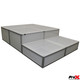 ProX 16" 2x2ft Acrylic Stage w/ Clamps and 2 side acrylic cover