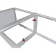 ProX 24" 2x2ft Acrylic Stage w/ Clamps and 4 side acrylic cover