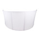 ProX LUNA White Aluminum Curved 5 or 4 Panel DJ Facade Includes Carrying Bag Black White Scrims