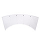 ProX LUNA White Aluminum Curved 5 or 4 Panel DJ Facade Includes Carrying Bag Black White Scrims
