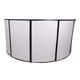 ProX LUNA DJ Facade 5 Panel Curved with Black White Scrim Kit Black Hardware