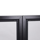 ProX LUNA DJ Facade 5 Panel Curved with Black White Scrim Kit Black Hardware