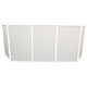 ProX 5 Panel - White Frame DJ Facade W-SS Quick Release 180 ° Hinges