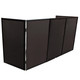 ProX 5 Panel Black Frame DJ Facade W-Stainless Quick Release 180 Deg. Hinges