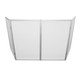 ProX 5 Panel Silver Frame DJ Facade W/ Stainless Quick Release 180 Deg Hinges