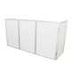 ProX 5 Panel Silver Frame DJ Facade W/ Stainless Quick Release 180 Deg Hinges