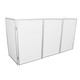 ProX 5 Panel Silver Frame DJ Facade W/ Stainless Quick Release 180 Deg Hinges